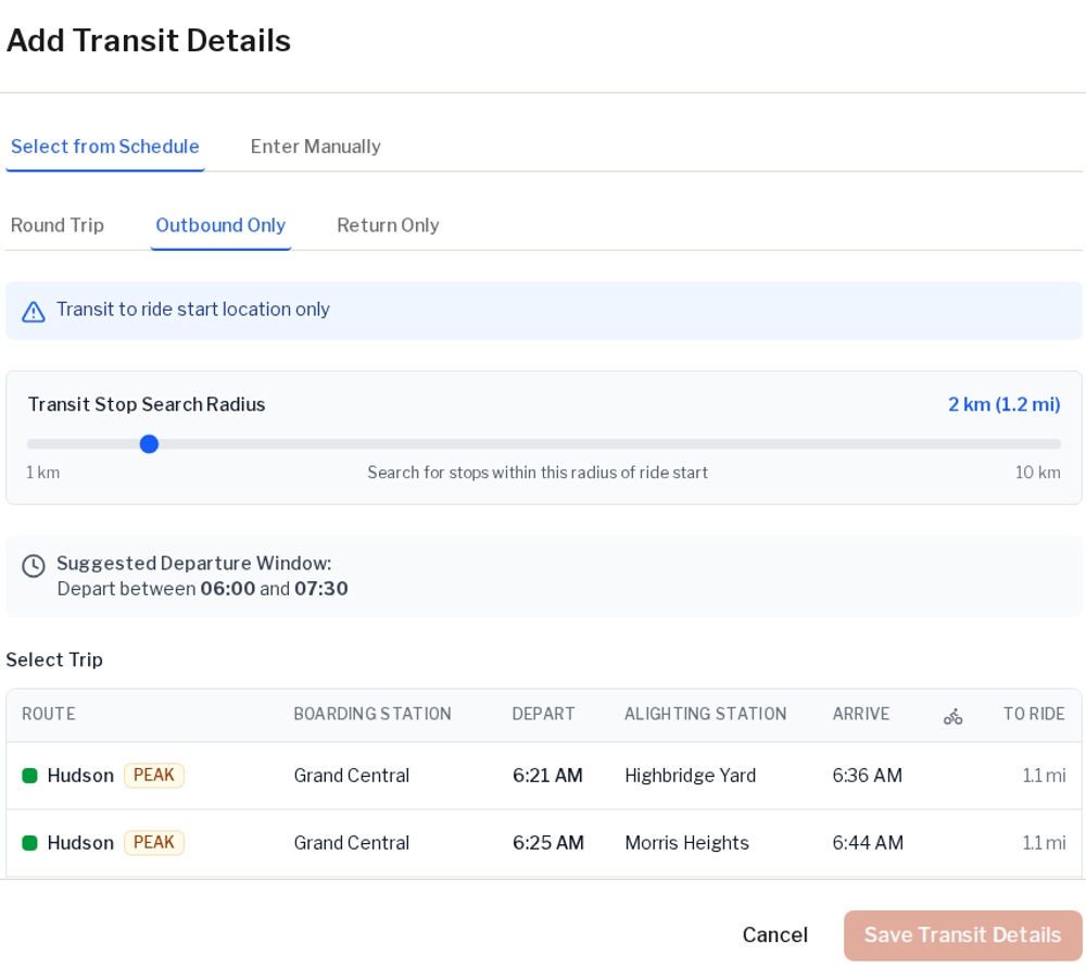 The train finder